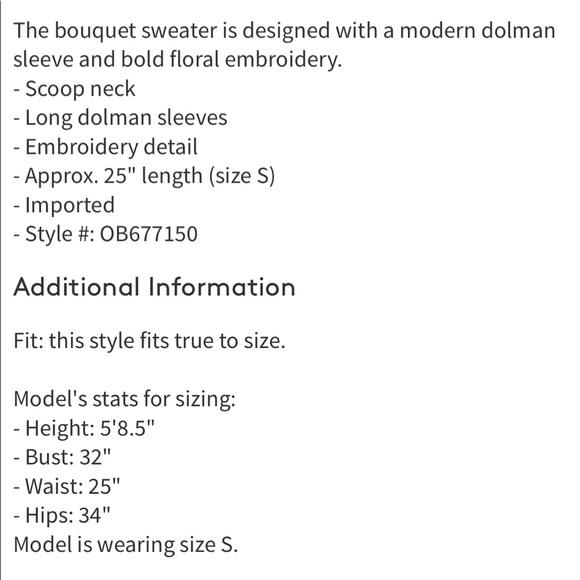 Free people bouquet embroidered sweater orange - Picture 2 of 5